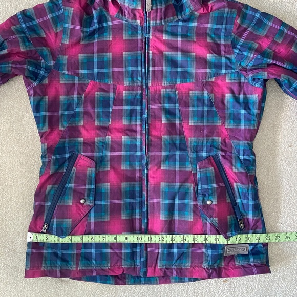 Burton, plaid women’s snowboarding Jacket, insulated, sz L - Picture 15 of 15